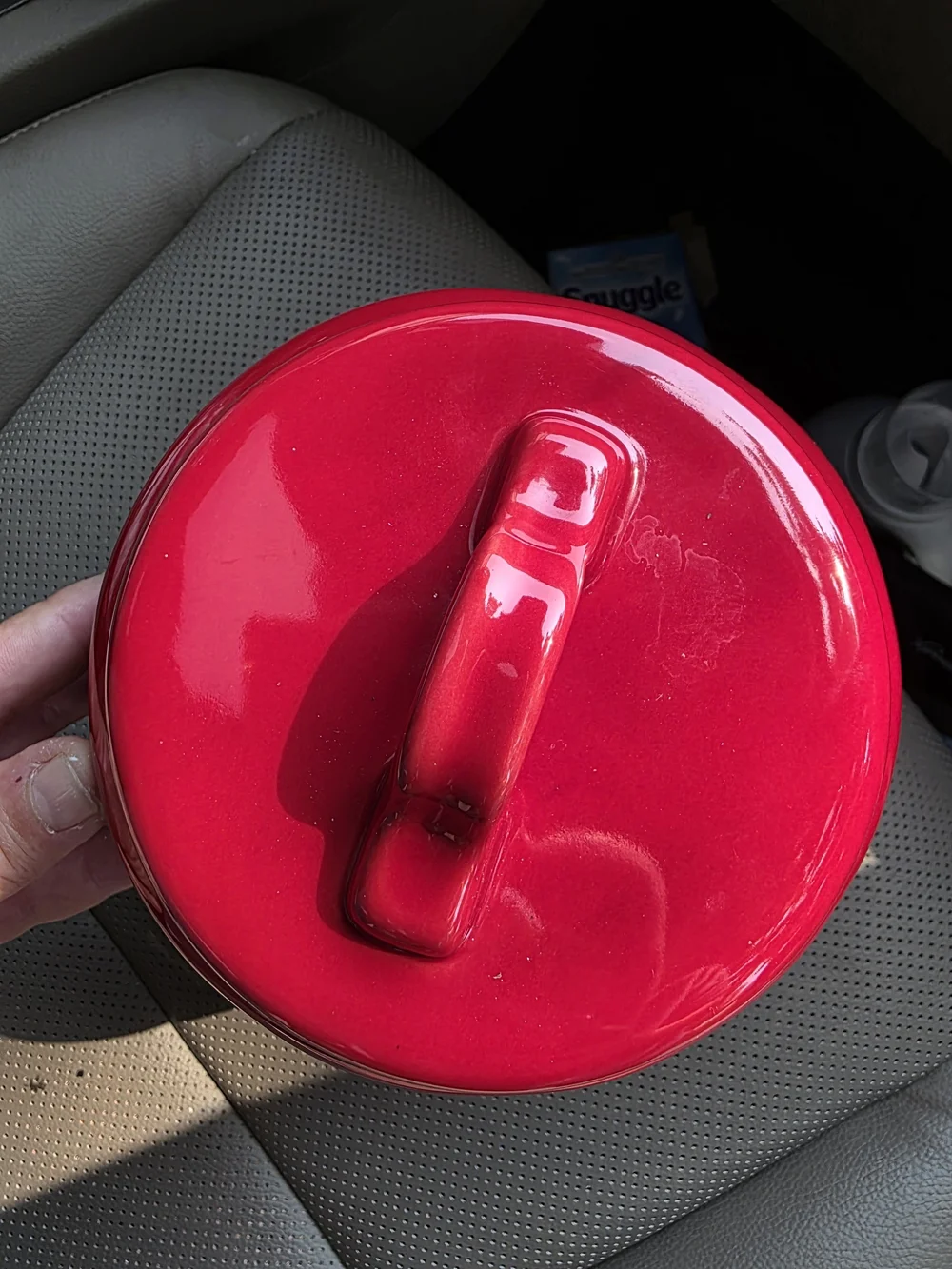 Rae Dunn Merry Christmas Farmhouse Red Cannister Cookie Jar